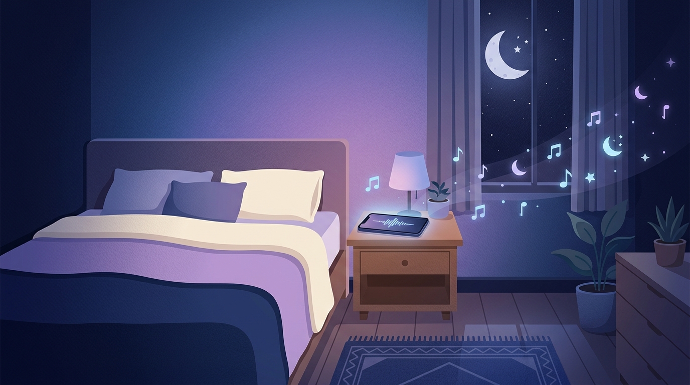 Five white noise apps compared on iPhone screens