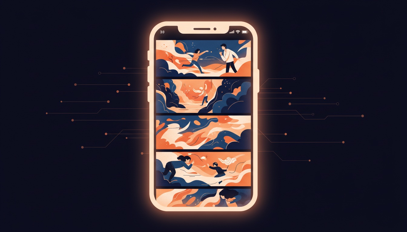 Vertical scrolling mode for webtoons on smartphone