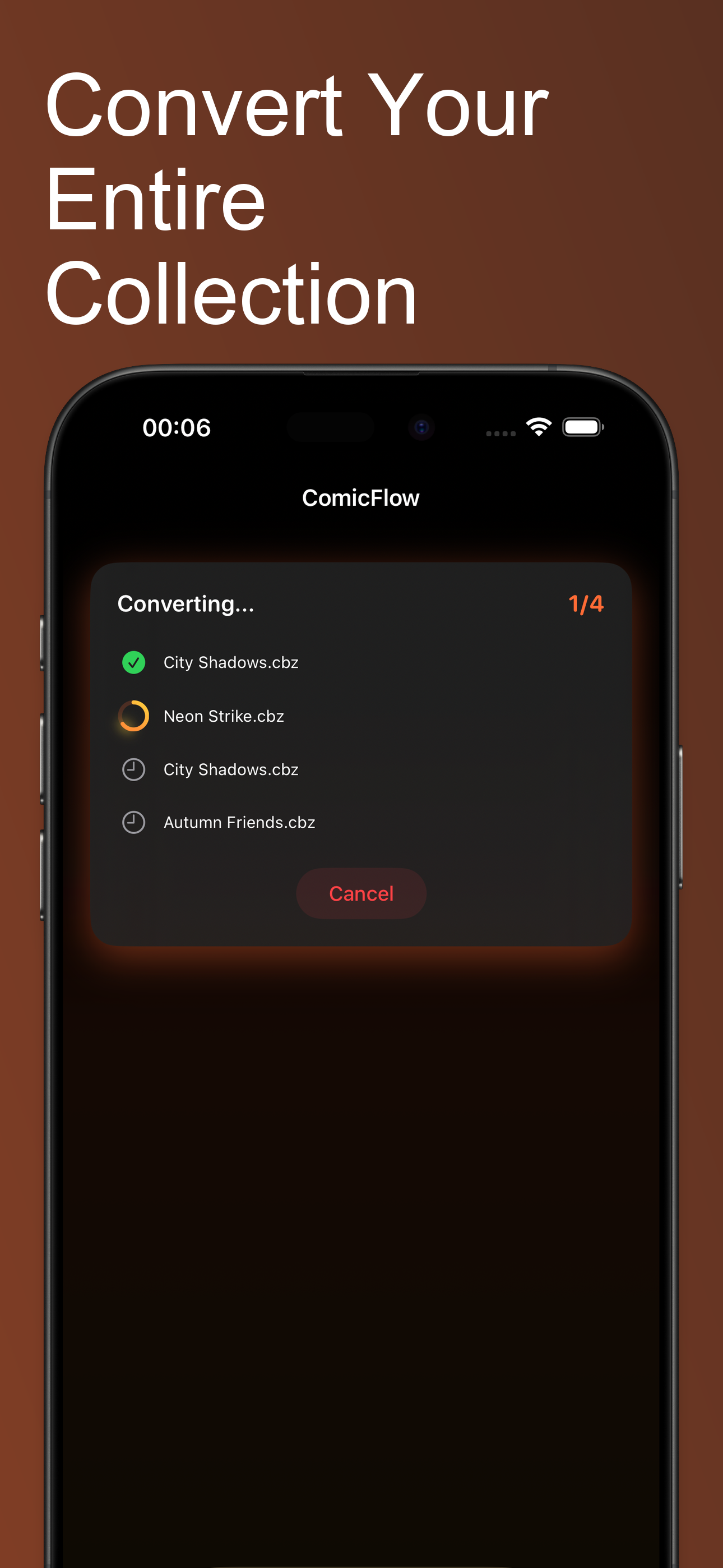 ComicFlow - Batch convert your entire collection