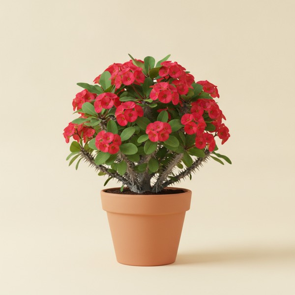 Crown of thorns (Euphorbia milii)