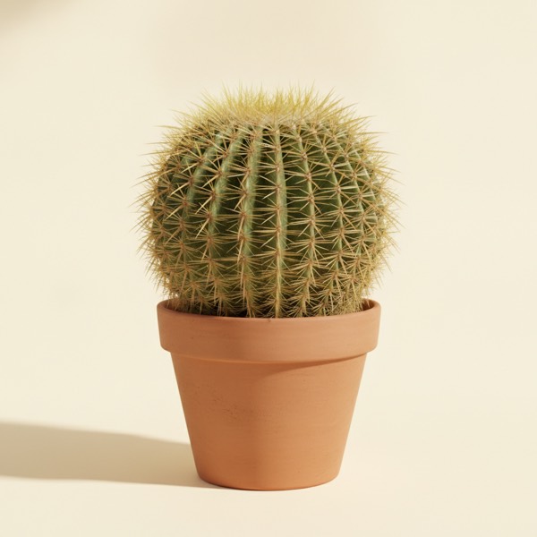 Golden barrel cactus (Echinocactus grusonii)