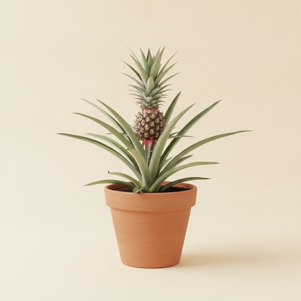 Pineapple plant (Ananas comosus)